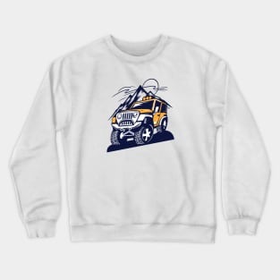 Super Truck mountain Crewneck Sweatshirt